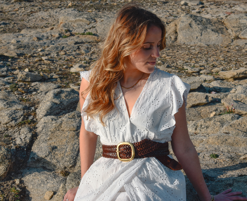 Grosse ceinture tressée Bérénice