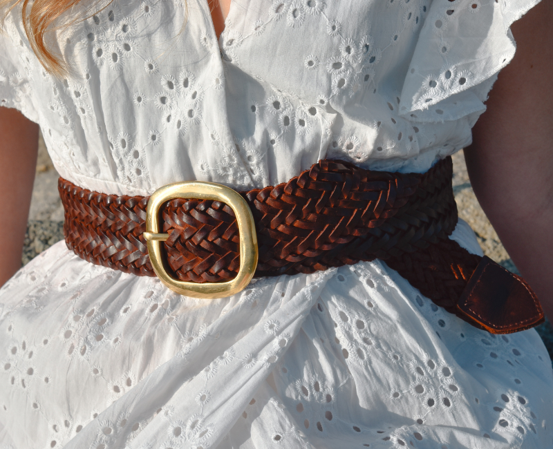 Grosse ceinture tressée Bérénice