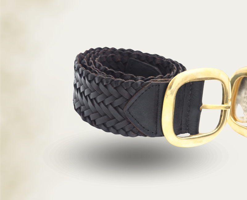 Grosse ceinture tressée Bérénice
