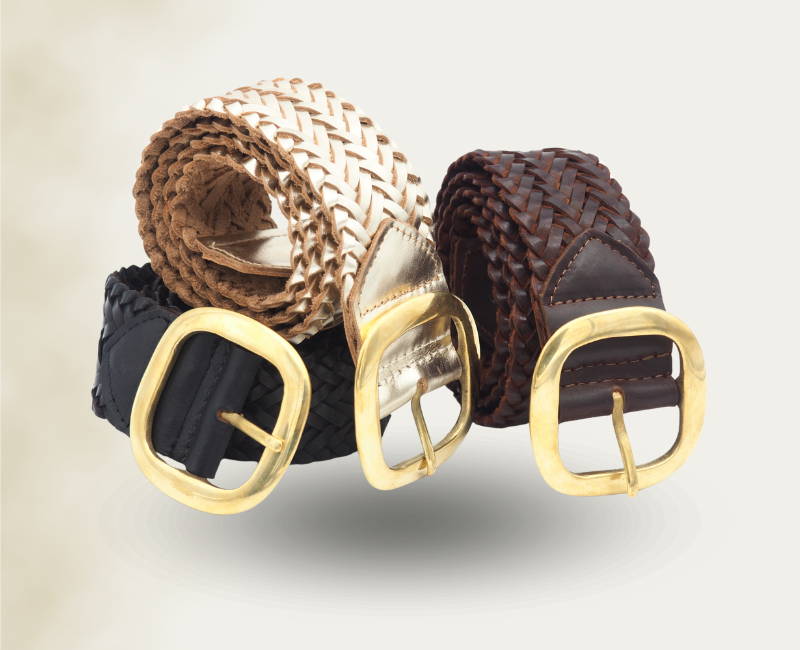 Grosse ceinture tressée Bérénice