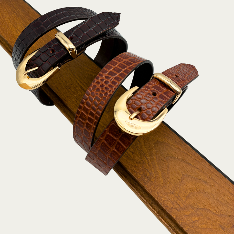CEINTURE CROCO LUCIE