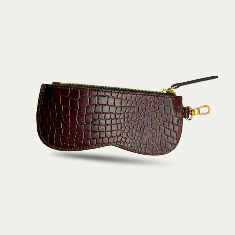 ÉTUI À LUNETTES CROCO SOSO