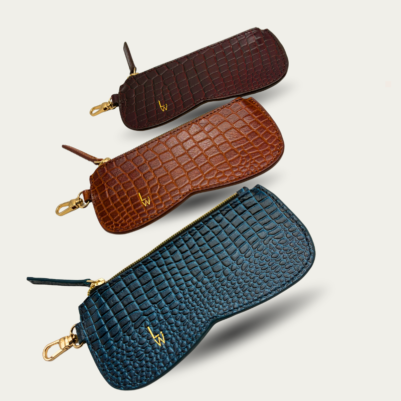ÉTUI À LUNETTES CROCO SOSO