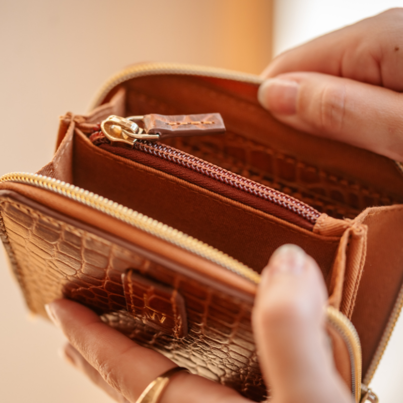 PORTE-MONNAIE CROCO VALENTINE