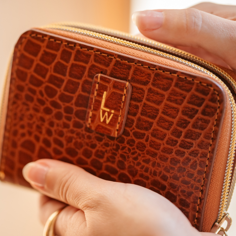 PORTE-MONNAIE CROCO VALENTINE