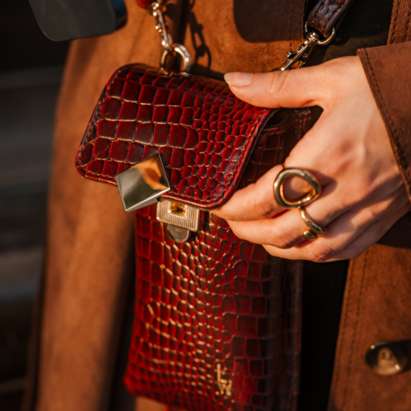 SAC À PORTABLE CROCO SIMONE